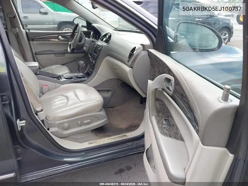 2014 Buick Enclave Leather VIN: 5GAKRBKD5EJ100737 Lot: 45438219