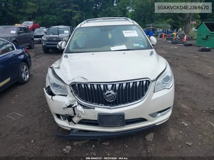 2014 Buick Enclave Premium VIN: 5GAKVCKD4EJ369670 Lot: 45442137
