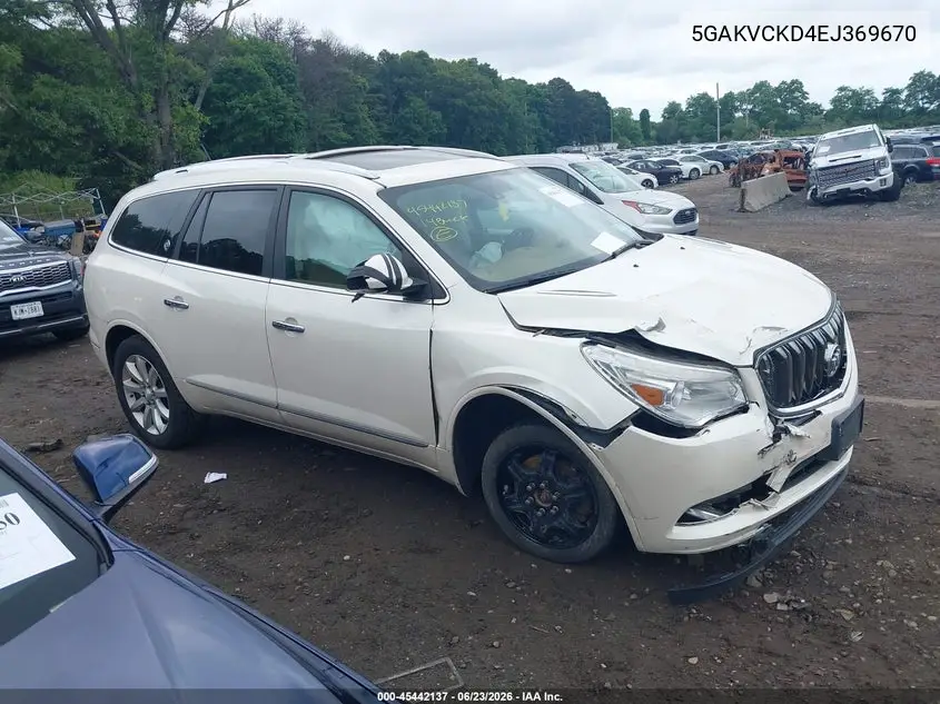 2014 Buick Enclave Premium VIN: 5GAKVCKD4EJ369670 Lot: 45442137