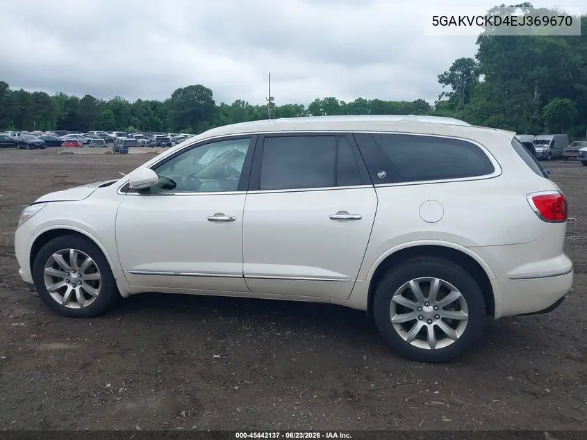 2014 Buick Enclave Premium VIN: 5GAKVCKD4EJ369670 Lot: 45442137