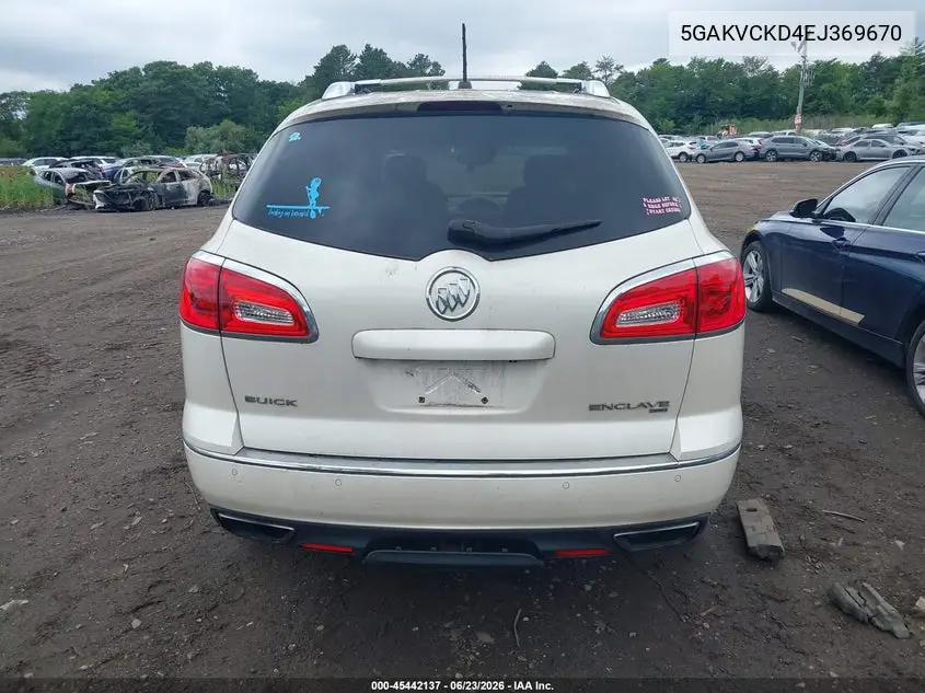 2014 Buick Enclave Premium VIN: 5GAKVCKD4EJ369670 Lot: 45442137