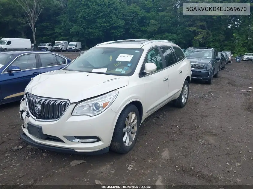 2014 Buick Enclave Premium VIN: 5GAKVCKD4EJ369670 Lot: 45442137