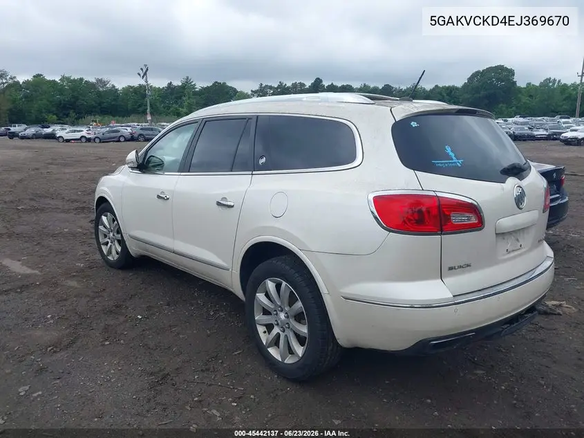 2014 Buick Enclave Premium VIN: 5GAKVCKD4EJ369670 Lot: 45442137