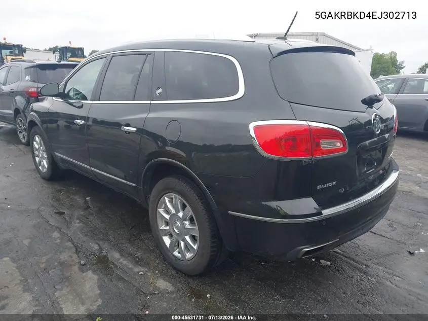 2014 Buick Enclave Leather VIN: 5GAKRBKD4EJ302713 Lot: 45531731