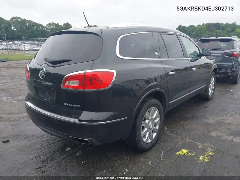 2014 Buick Enclave Leather VIN: 5GAKRBKD4EJ302713 Lot: 45531731