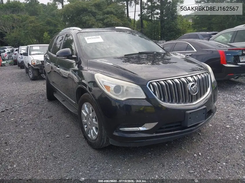2014 Buick Enclave Leather VIN: 5GAKRBKD8EJ162567 Lot: 45629680
