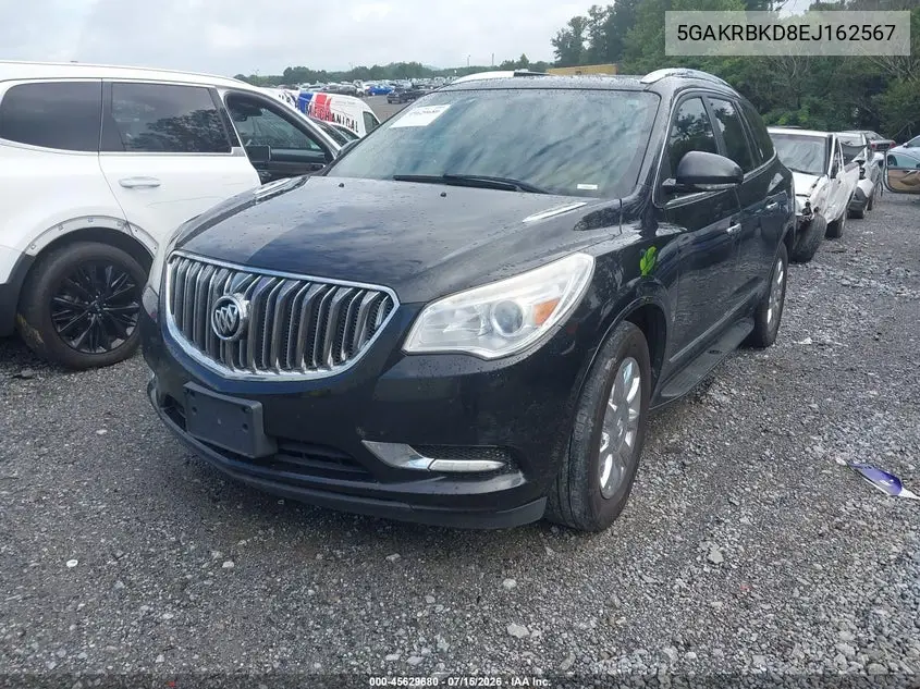 2014 Buick Enclave Leather VIN: 5GAKRBKD8EJ162567 Lot: 45629680