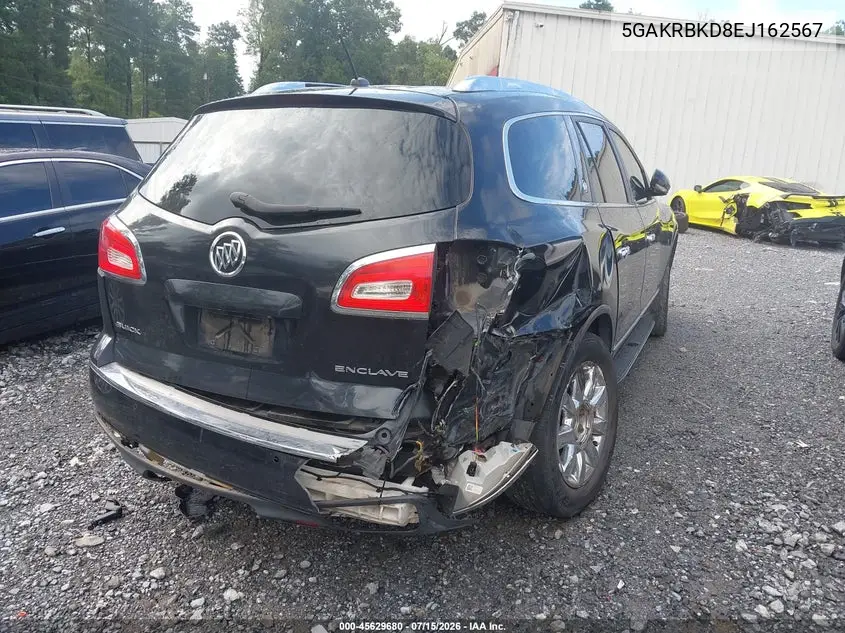 2014 Buick Enclave Leather VIN: 5GAKRBKD8EJ162567 Lot: 45629680