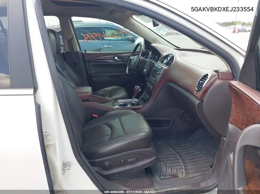 2014 Buick Enclave Leather VIN: 5GAKVBKDXEJ233554 Lot: 45664398