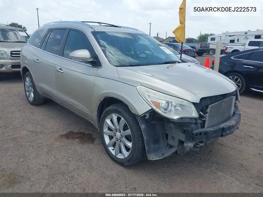 2014 Buick Enclave Premium VIN: 5GAKRCKD0EJ222573 Lot: 45666923