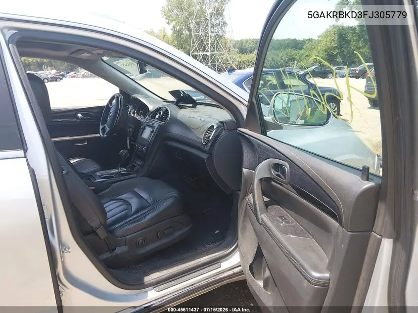 2015 Buick Enclave Leather VIN: 5GAKRBKD3FJ305779 Lot: 45611437