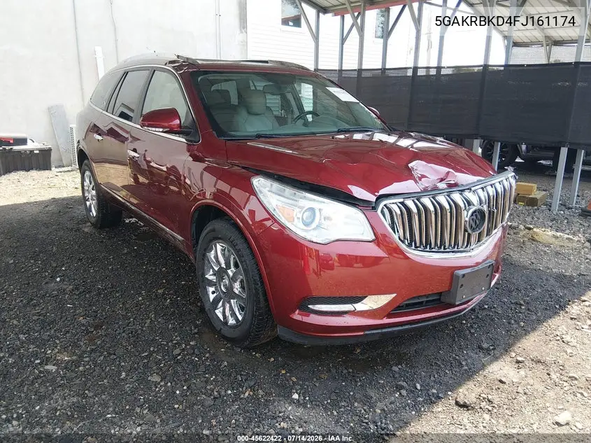 2015 Buick Enclave Leather VIN: 5GAKRBKD4FJ161174 Lot: 45622422