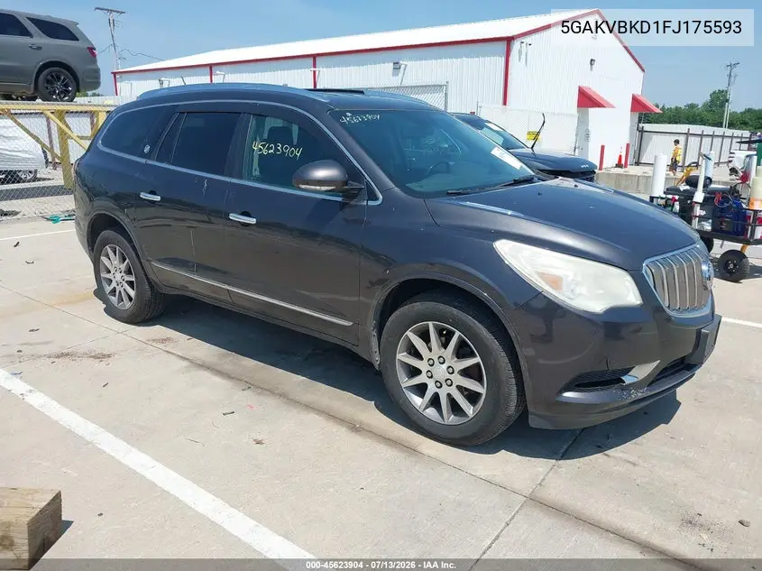 2015 Buick Enclave Leather VIN: 5GAKVBKD1FJ175593 Lot: 45623904