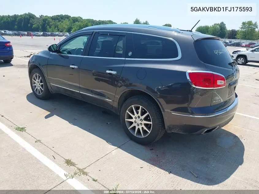 2015 Buick Enclave Leather VIN: 5GAKVBKD1FJ175593 Lot: 45623904