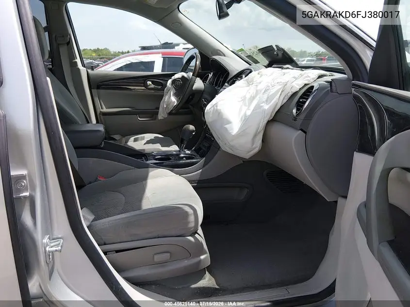 2015 Buick Enclave Convenience VIN: 5GAKRAKD6FJ380017 Lot: 45625140