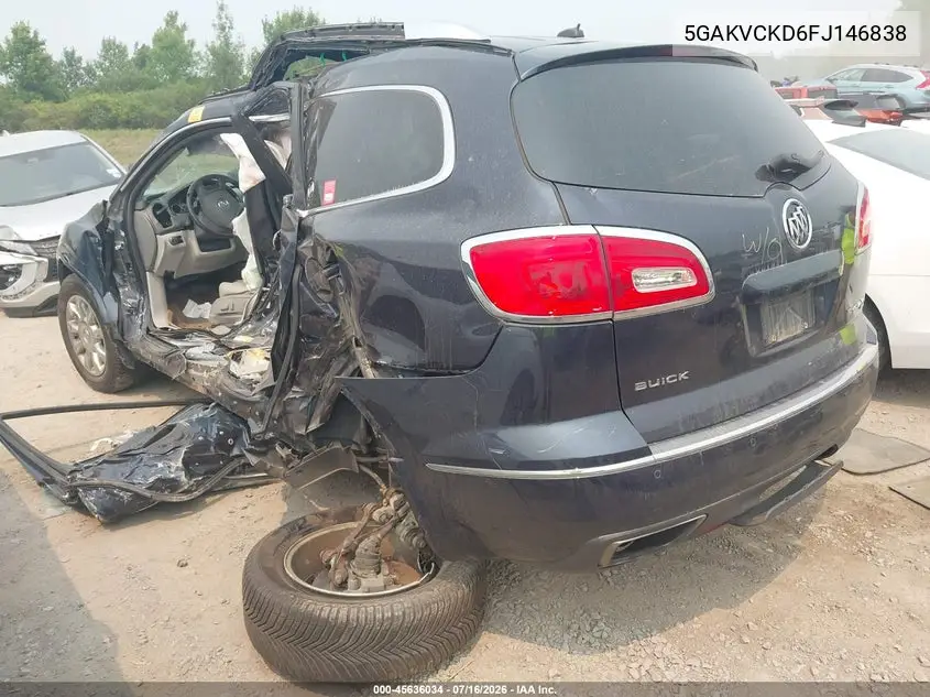 2015 Buick Enclave Premium VIN: 5GAKVCKD6FJ146838 Lot: 45636034