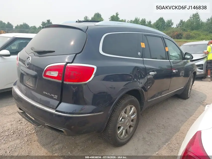 2015 Buick Enclave Premium VIN: 5GAKVCKD6FJ146838 Lot: 45636034