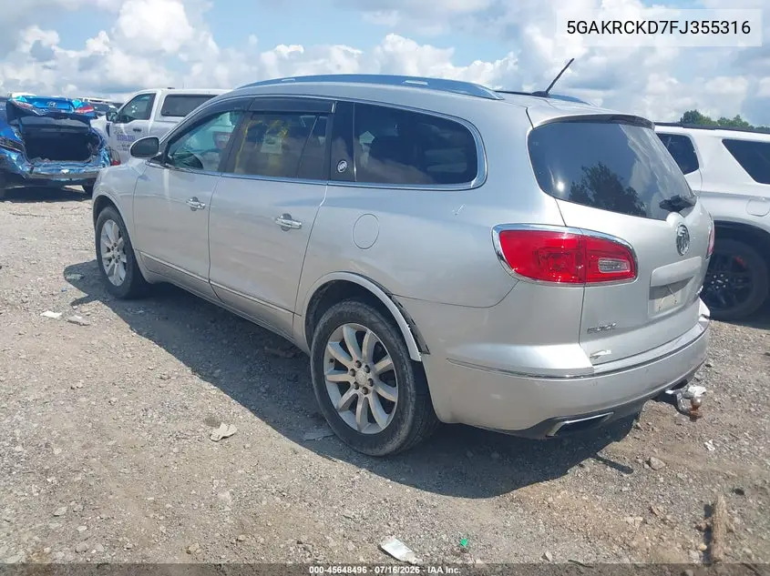 2015 Buick Enclave Premium VIN: 5GAKRCKD7FJ355316 Lot: 45648496