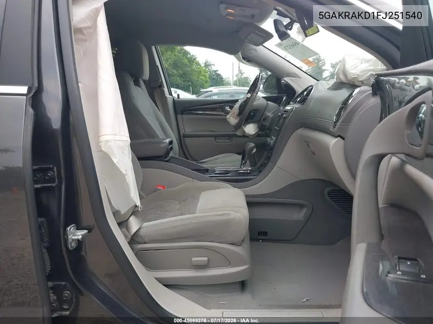 2015 Buick Enclave Convenience VIN: 5GAKRAKD1FJ251540 Lot: 45665276