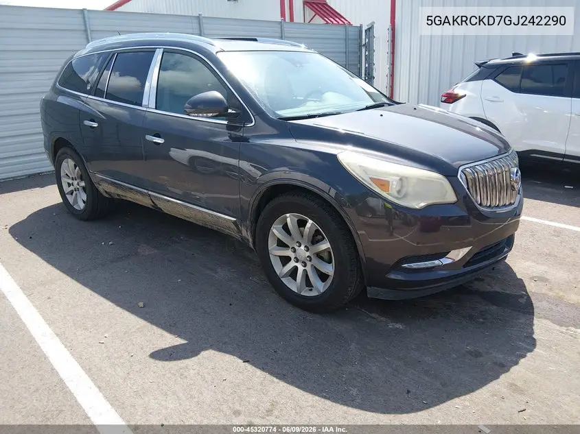 2016 Buick Enclave Premium VIN: 5GAKRCKD7GJ242290 Lot: 45320774