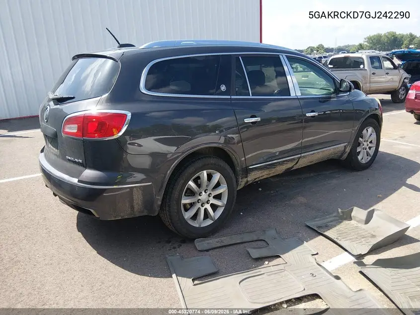 2016 Buick Enclave Premium VIN: 5GAKRCKD7GJ242290 Lot: 45320774