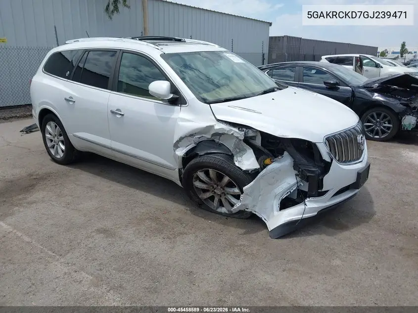 2016 Buick Enclave Premium VIN: 5GAKRCKD7GJ239471 Lot: 45458589
