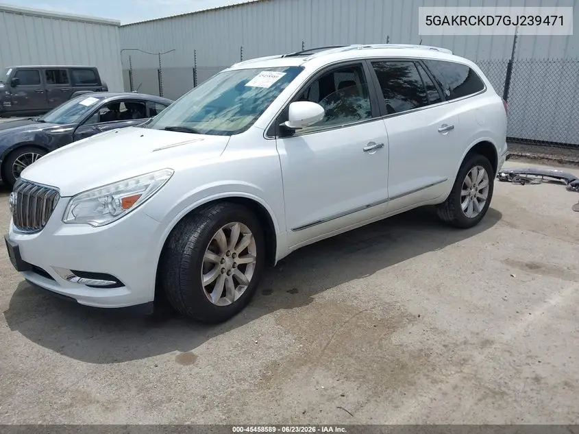 2016 Buick Enclave Premium VIN: 5GAKRCKD7GJ239471 Lot: 45458589