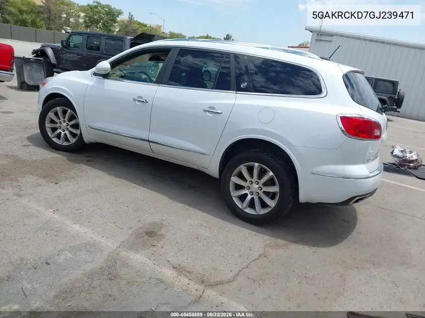 2016 Buick Enclave Premium VIN: 5GAKRCKD7GJ239471 Lot: 45458589
