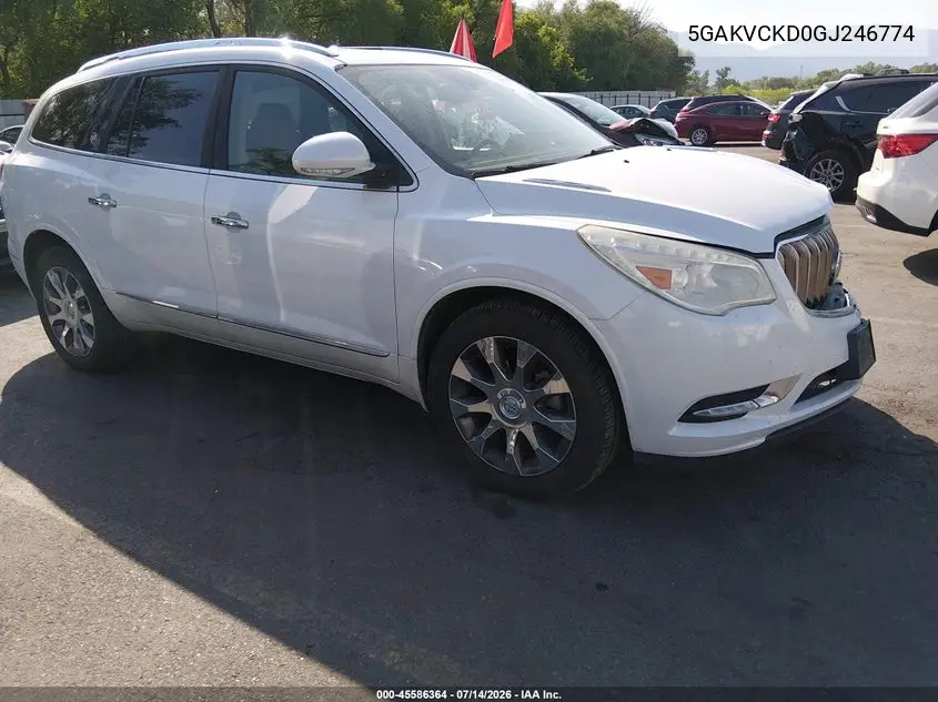 2016 Buick Enclave Premium VIN: 5GAKVCKD0GJ246774 Lot: 45586364