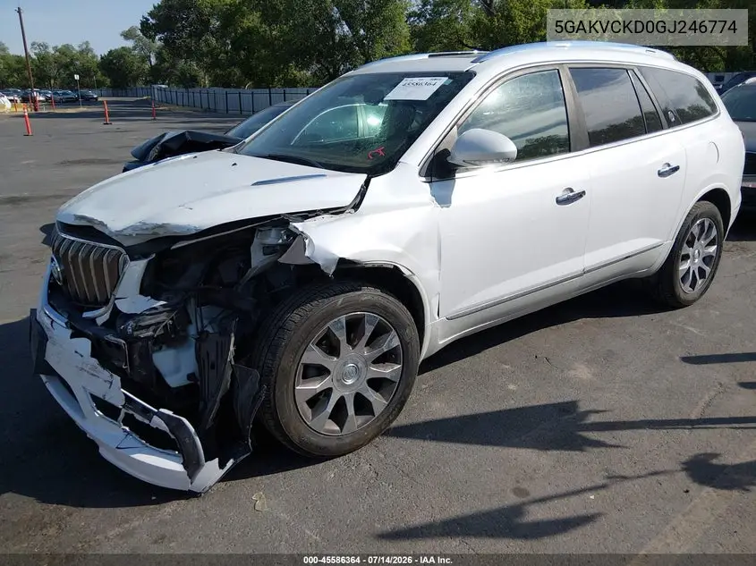 2016 Buick Enclave Premium VIN: 5GAKVCKD0GJ246774 Lot: 45586364
