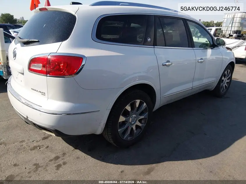 2016 Buick Enclave Premium VIN: 5GAKVCKD0GJ246774 Lot: 45586364