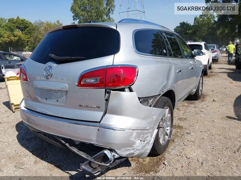 2016 Buick Enclave Leather VIN: 5GAKRBKD6GJ300478 Lot: 45596689