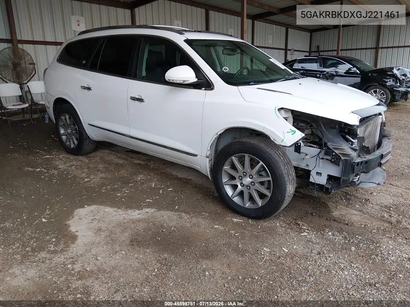 2016 Buick Enclave Leather VIN: 5GAKRBKDXGJ221461 Lot: 45598751