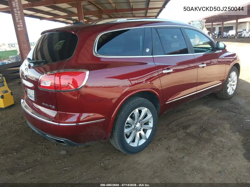 2016 Buick Enclave Premium VIN: 5GAKVCKD5GJ250044 Lot: 45632650