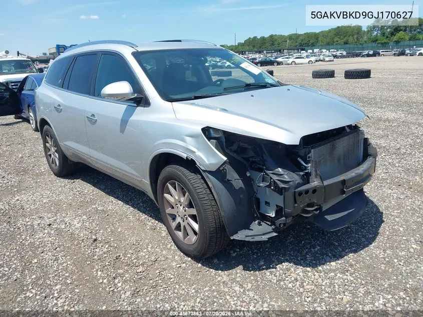 2016 Buick Enclave Leather VIN: 5GAKVBKD9GJ170627 Lot: 45673863