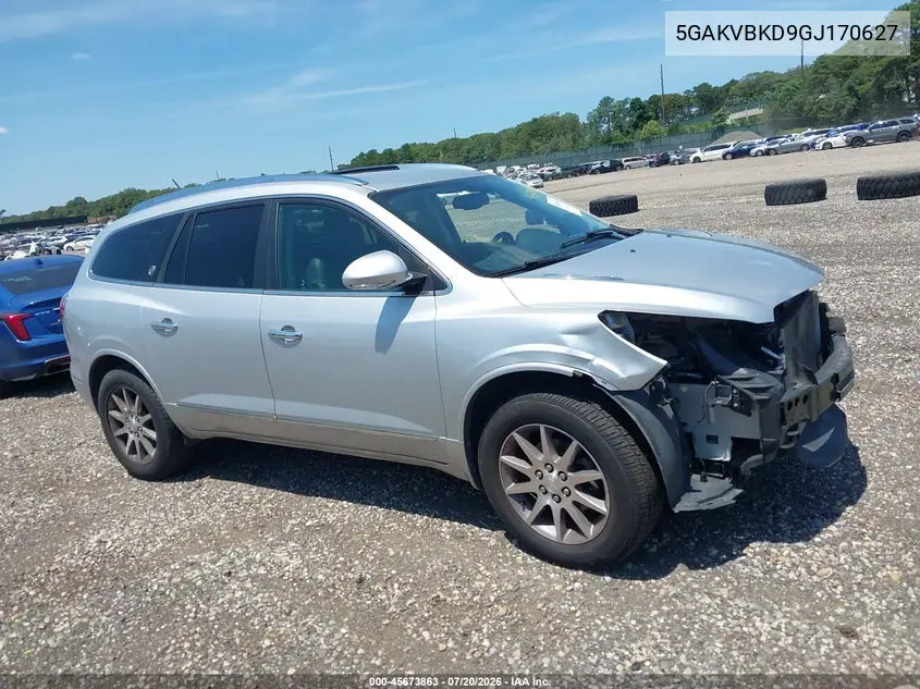 2016 Buick Enclave Leather VIN: 5GAKVBKD9GJ170627 Lot: 45673863