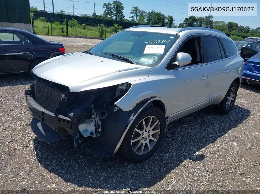 2016 Buick Enclave Leather VIN: 5GAKVBKD9GJ170627 Lot: 45673863