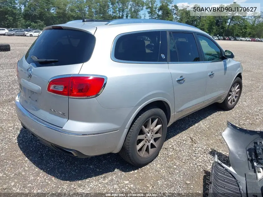 2016 Buick Enclave Leather VIN: 5GAKVBKD9GJ170627 Lot: 45673863