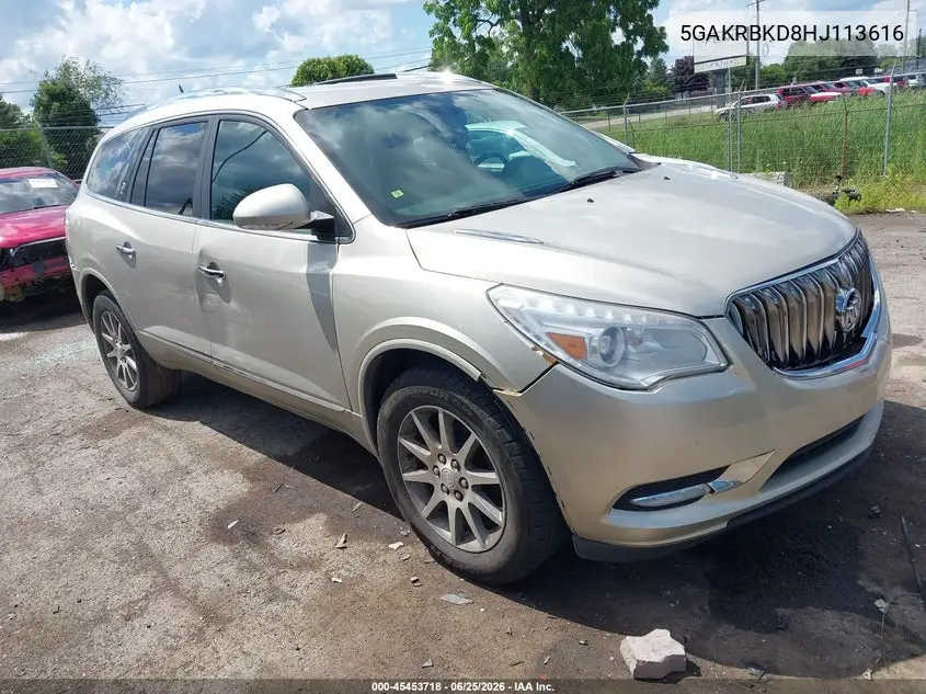2017 Buick Enclave Leather VIN: 5GAKRBKD8HJ113616 Lot: 45453718