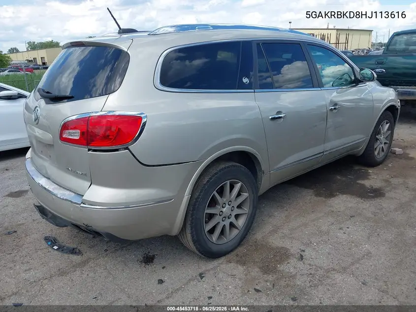 2017 Buick Enclave Leather VIN: 5GAKRBKD8HJ113616 Lot: 45453718