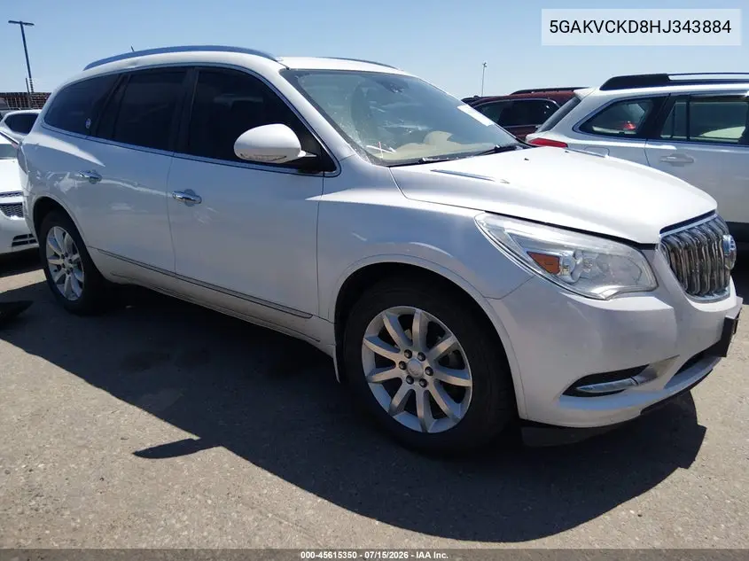 2017 Buick Enclave Premium VIN: 5GAKVCKD8HJ343884 Lot: 45615350
