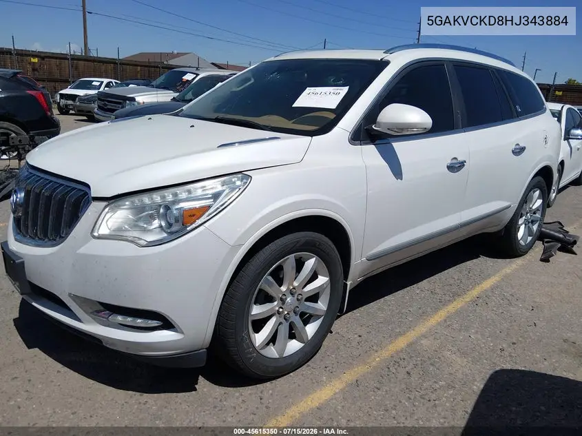 2017 Buick Enclave Premium VIN: 5GAKVCKD8HJ343884 Lot: 45615350