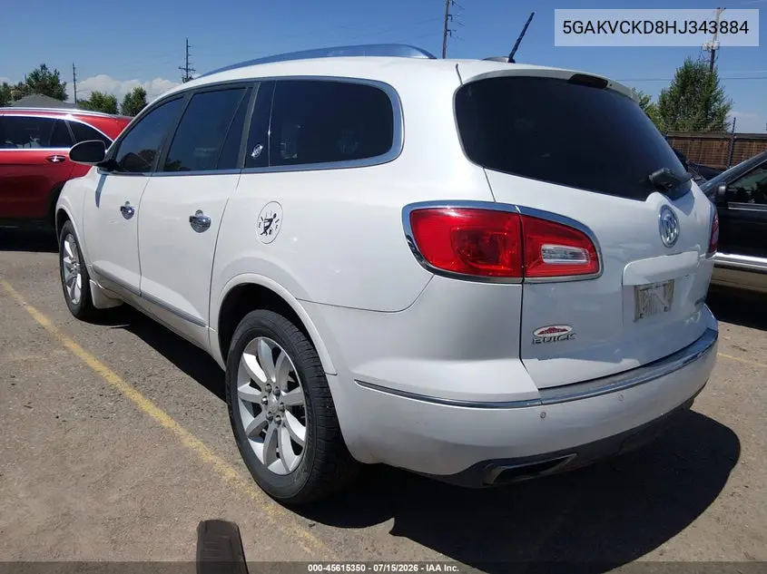 2017 Buick Enclave Premium VIN: 5GAKVCKD8HJ343884 Lot: 45615350