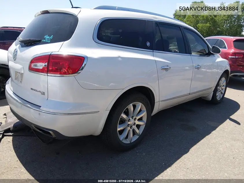 2017 Buick Enclave Premium VIN: 5GAKVCKD8HJ343884 Lot: 45615350