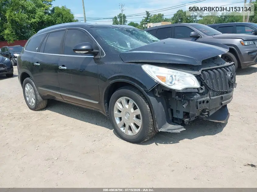 2017 Buick Enclave Leather VIN: 5GAKRBKD3HJ153134 Lot: 45636794
