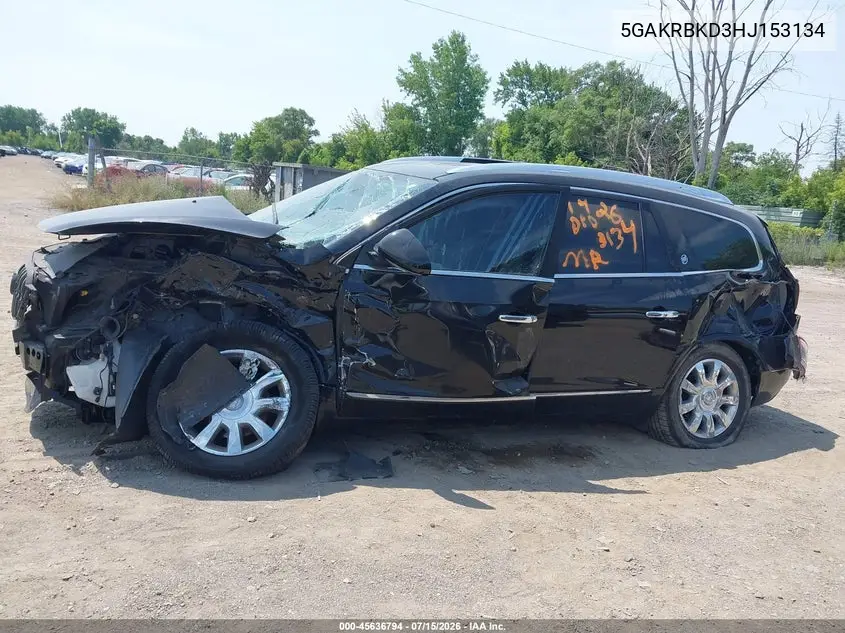 2017 Buick Enclave Leather VIN: 5GAKRBKD3HJ153134 Lot: 45636794