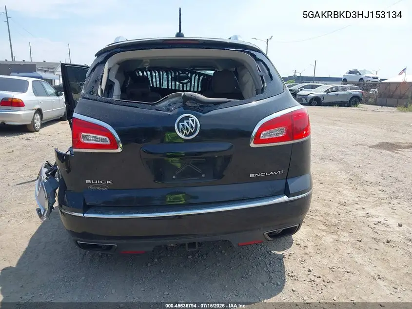 2017 Buick Enclave Leather VIN: 5GAKRBKD3HJ153134 Lot: 45636794