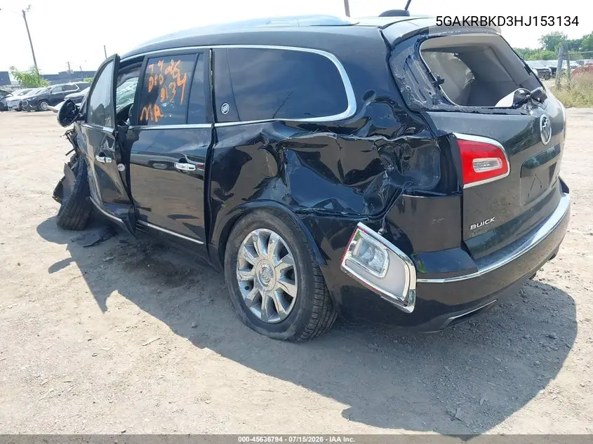 2017 Buick Enclave Leather VIN: 5GAKRBKD3HJ153134 Lot: 45636794