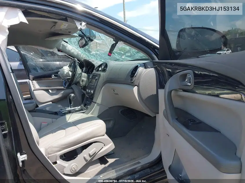 2017 Buick Enclave Leather VIN: 5GAKRBKD3HJ153134 Lot: 45636794