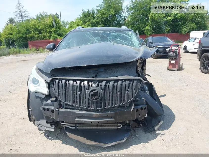 2017 Buick Enclave Leather VIN: 5GAKRBKD3HJ153134 Lot: 45636794